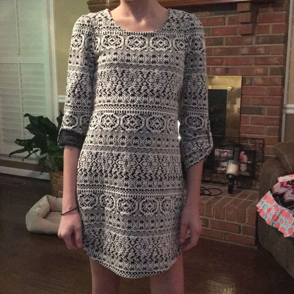 Black and White designed dress
